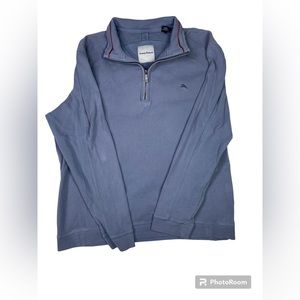 Tommy bahamas blue pullover size L